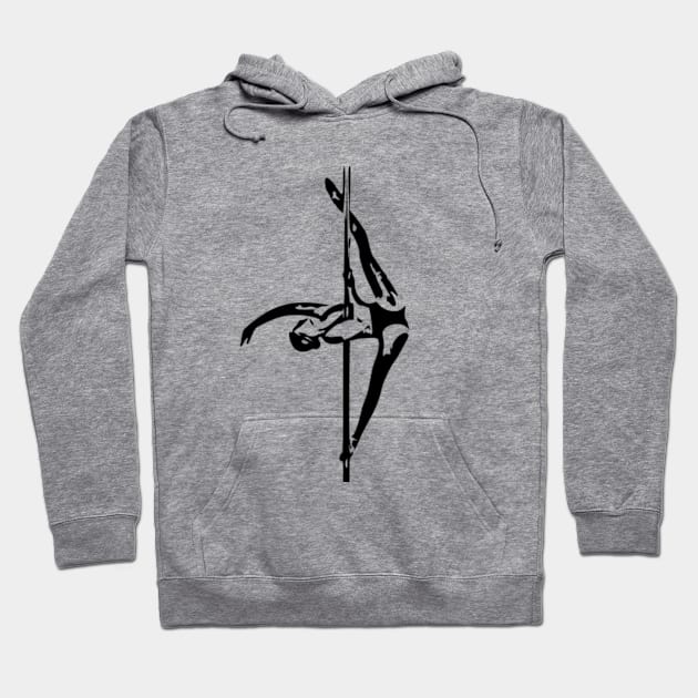 Aerialist Pole Dancer Splits Hoodie by Libbygig